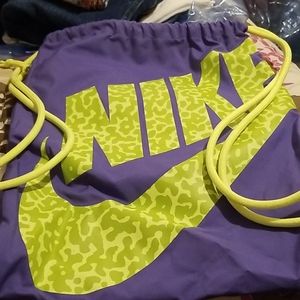 Nike pull string bag
